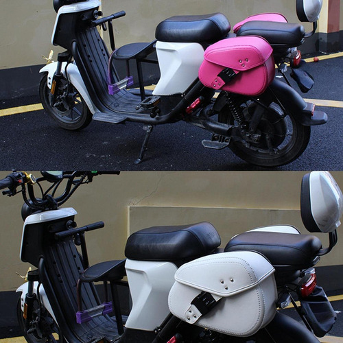 Bolsa De Silla De De Motocicleta Pu Cuero Ajustable Bolsas