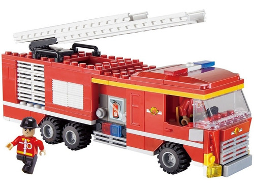 Camion De Bombero Cogo Fire Fighter Bloques