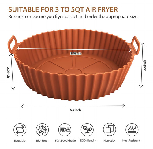 Forros De Silicona Para Freidora De Aire De 3-5 Qt