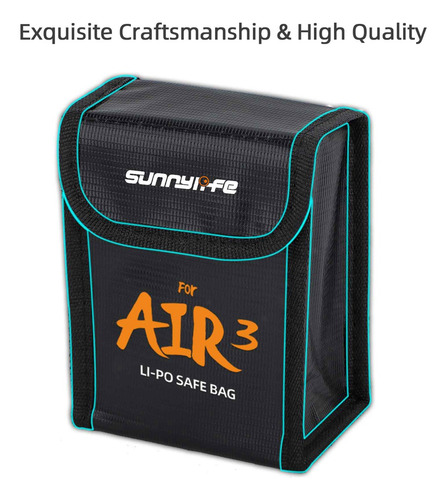 Bolsa Antideflagrante For Air 3 Battery, Apta Para Litio