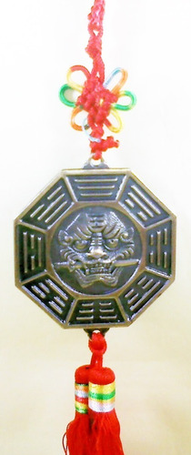 Imagem 5 de 6 de Bagua Com Yin Yang Em Metal Para Feng Shui 32,5cm Novo