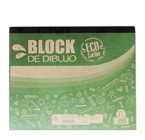 Block Dibujo Eco  Caribe 28 Hojas Pack De 2 Unds 