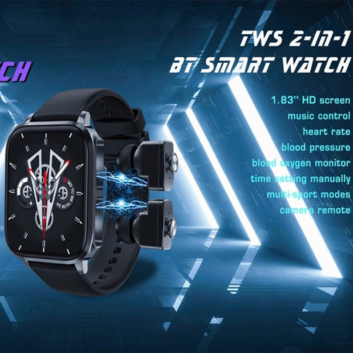 Audífonos 2 En 1 Para Xiaomi Huawei T22 Smart Watch Tws