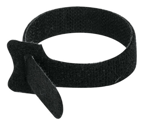 Cincho De Velcro Contacto Doble, 15 Cm Bolsa Con 20 Piezas Color Negro