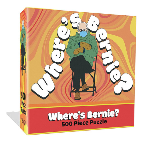 ¿dónde? Mitones De Rompecabezas Con Forma De Meme De Bernie