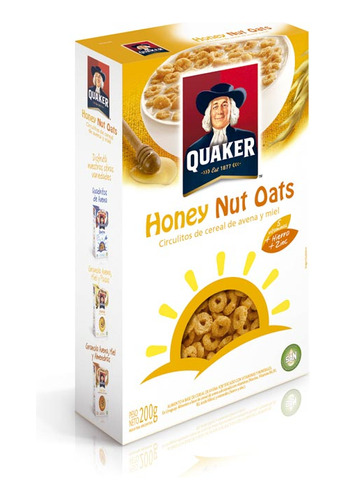 Cereal  Honey Nut 190 Gr Quaker Cereales