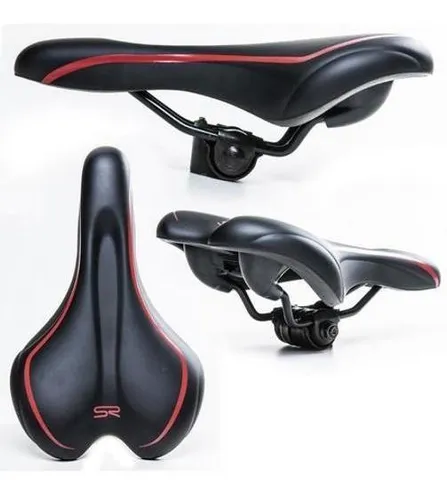 Banco Selim Rvs 280 X 170 mm - negro/rojo