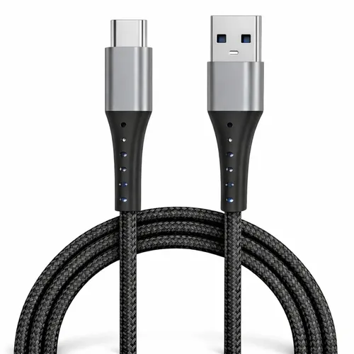 Cabo Usb Tipo-C 2 Metros Carregador Turbo Compatível Com Motorola Moto G Samsung Galaxy Xiaomi Redmi iPhone 15 16 17 Pro Max Carplay Ps5 Super Rápido