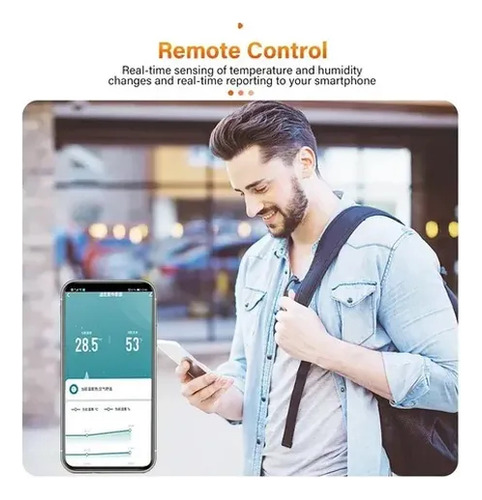 Sensor Clima Inteligente Tuya Modulo App Wifi Th-01