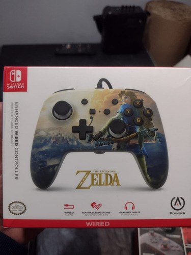 Imagen 2 de 5 de Joystick Nintendo Switch Control Con Cable Hyrule Zelda
