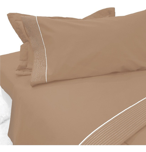 Imagen 8 de 9 de Juego De Sabanas Queen 180 Hilos 100% Cotton Touch