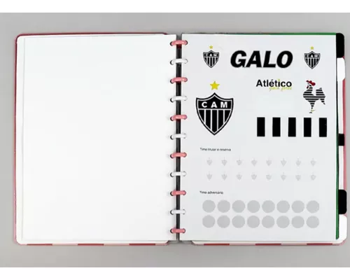 Caderno do Atlético Mineiro Preto – Caderno Inteligente ®