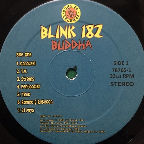 Imagen 3 de 4 de Blink-182 Buddha Vinilo Rock Activity