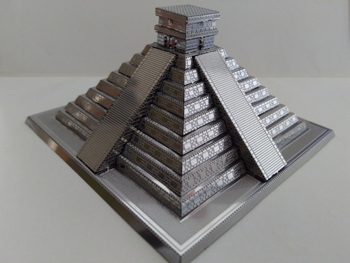 Pirámide Chichén Itzá- Rompecabezas De Metal Puzzle 3d