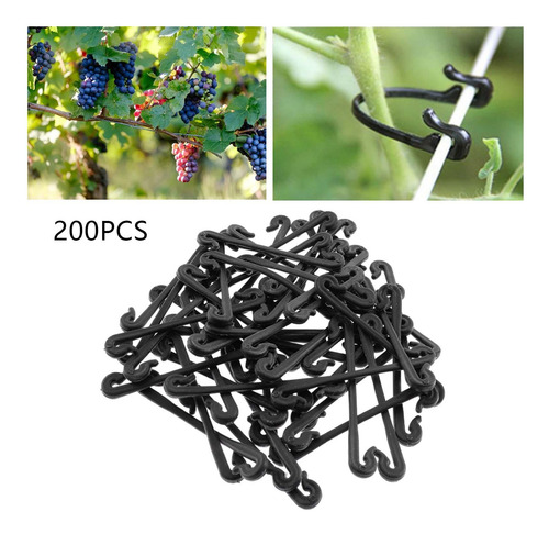 2 X 200x Clips De Soporte Para De Jardín Clips