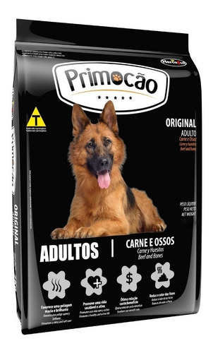 Imagen 1 de 1 de Alimento Primoção Original para perro adulto sabor carne y huesos en bolsa de 25kg