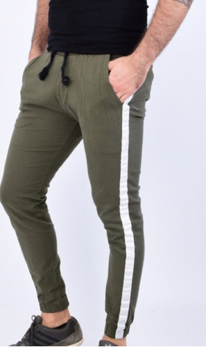 Jogger Hombre Gabardina Elastizada Chino Con Puño - Be Yours