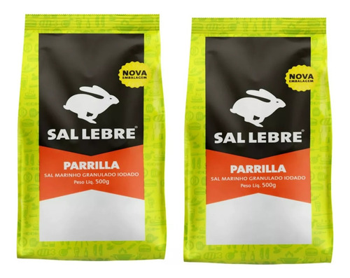 Kit 12 Sal De Parrilla Pacote Churrasco Peixe Lebre 500g