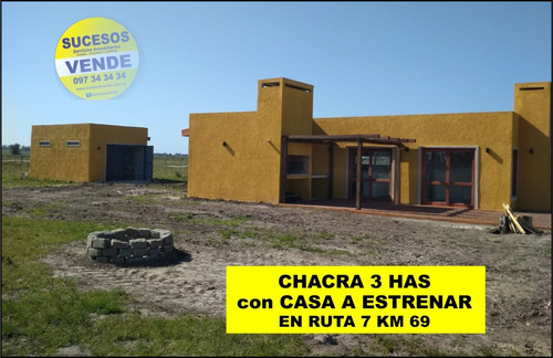 Imagen 1 de 14 de Chacra A La Venta - Ruta 7 Km 69 Los Arenales - Hermosa Chacra De 3 Has Con Casa A Estrenar