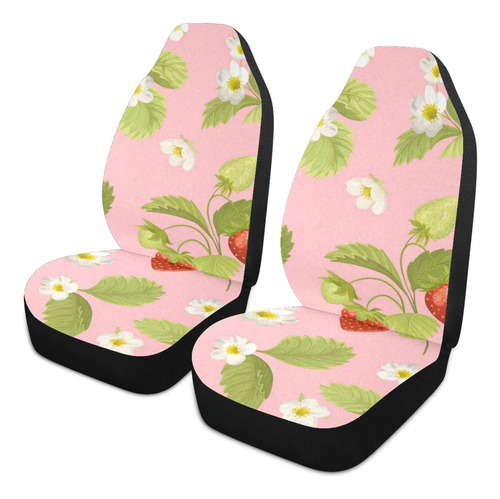 Linda Funda Asiento Coche Fresa Flor Universal Para