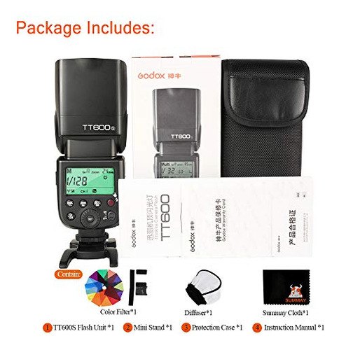 Godox Tt600s Flash De Cámara Gn60 Speedlight