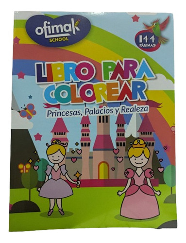 Libro Para Colorear 144 Paginas Princesas Palacios Realeza