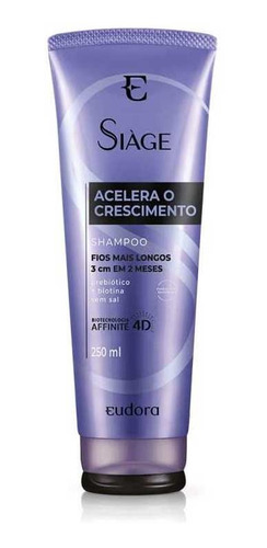 Imagem 1 de 1 de Shampoo Siàge Acelera O Crescimento 4d 250ml - Eudora