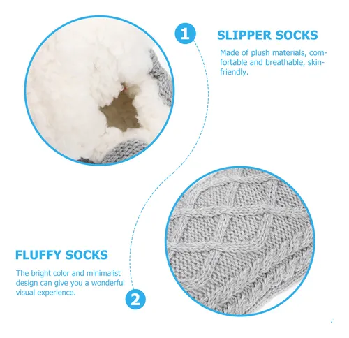 Calcetines Para Dormir Home Fluffy Slipper Plush Miss Para M