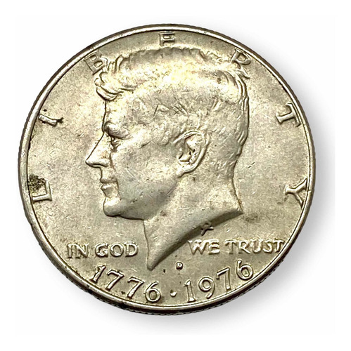 Moneda Medio Dólar 1976 Jhon F Kennedy U.s.a. Encapsulada (Usado)