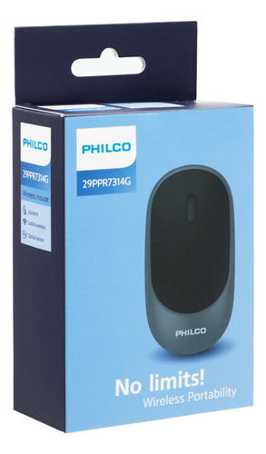 Mouse Inal. Spk7314 Gris Philco Pro