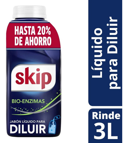 Jabón Líquido Diluir Skip Bio-enzimas 500 Ml