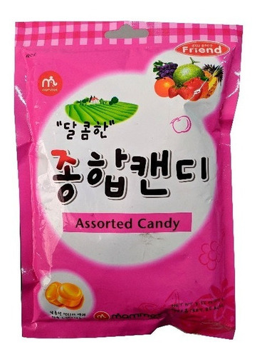 Bala Coreana De Fruta Sortidas Mammos - 100g