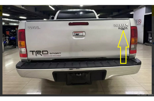 Calcomanía Kavak De Compuerta Trasera Hilux A1.