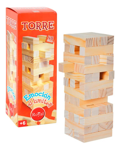 Torre De Madera Clásico Royal Juego De Mesa +6 Años