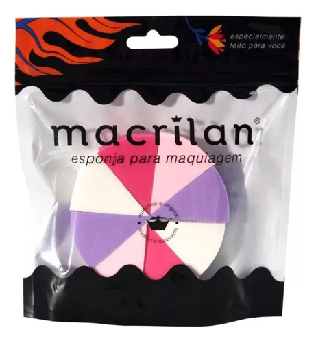 Kit Com 8 Esponjas De Maquiagem Ej1-26 - Macrilan