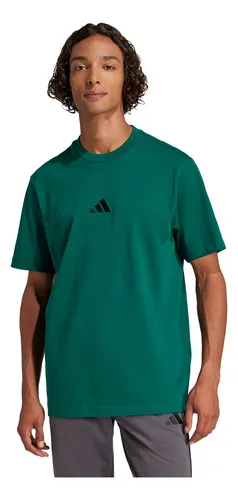 Camiseta adidas Casual Essentials Hombre Verde Jf1096