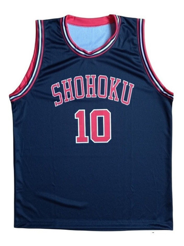 Camiseta Slam Dunk Shohoku Negra Basket Sakuragi Gastovic