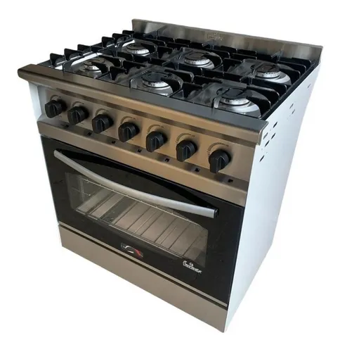 Cocina Industrial Fornax Versatil Fit 6 Hornallas 82cm Visor