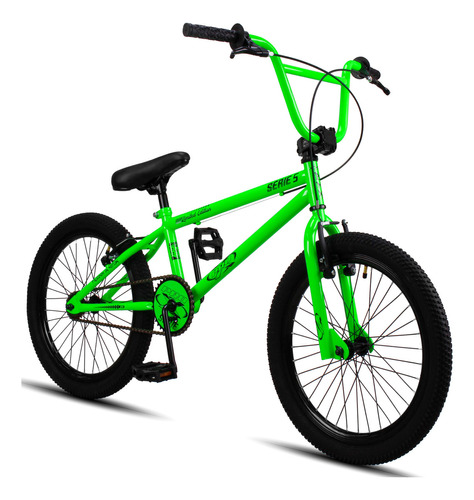 Bicicleta Bmx Aro 20 Pro-x Série 5 Edição Especial Colors Cor Verde Neon Tamanho Do Quadro Único