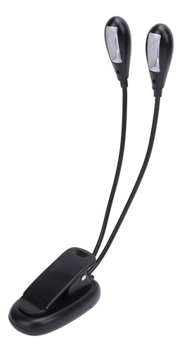 Soporte De Música Led De Doble Cabezal Con Clip, 2 Puntos De