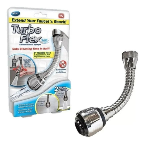 Manguera Ahorradora Lavaplatos Extensión Flexible Turbo Flex