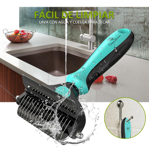 Profesional Cepillo Para Perro Chihuahua Cabeza Dual 2 En 1