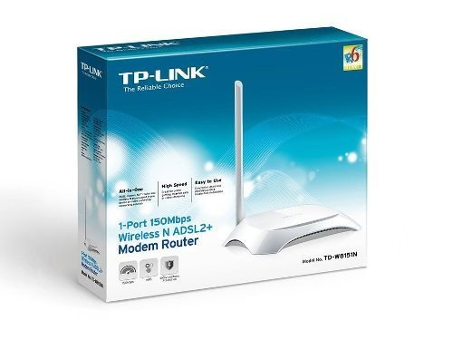 Roteador de modem TP-Link TD-W8151N com Wi-Fi