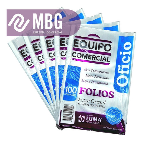 Imagen 2 de 6 de Folios Oficio Luma Comercial X 100