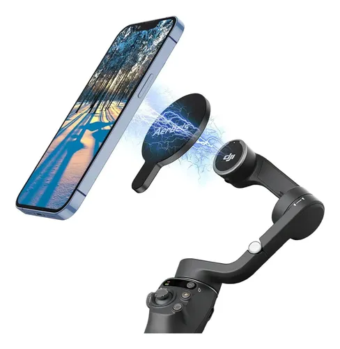 DJI OSMO MOBILE 7P + MagSafeマウント Suporte Magnatico Celular Dji Osmo Mobile 8 7p 7 6s Om 5 4 Preto