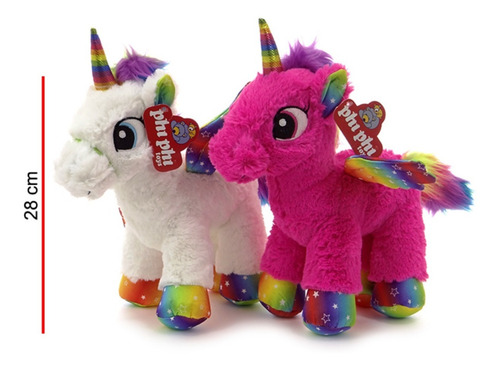 Imagen 4 de 5 de Unicornio Pardo Con Alas Peluche 28cm Phi Phi Toys La Plata