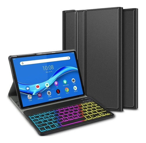 Funda Teclado Samsung Galaxy Tab S6 Lite 10.4 Sm P610 Luz Ñ