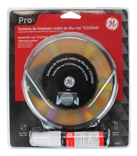 Sistema De Limpieza Radial Para Cd, Dvd Y Bluray. Ge