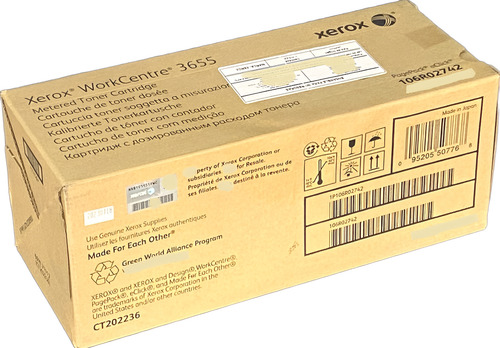Tóner Xerox 3655 Negro 106r02742 Region Metered Nosefactura Negro