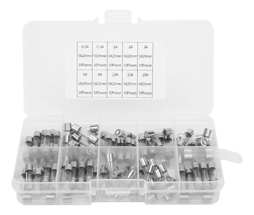 Fusible De Vidrio De 300 X 5 X 20 Mm, 300 Piezas, Kit Surtid